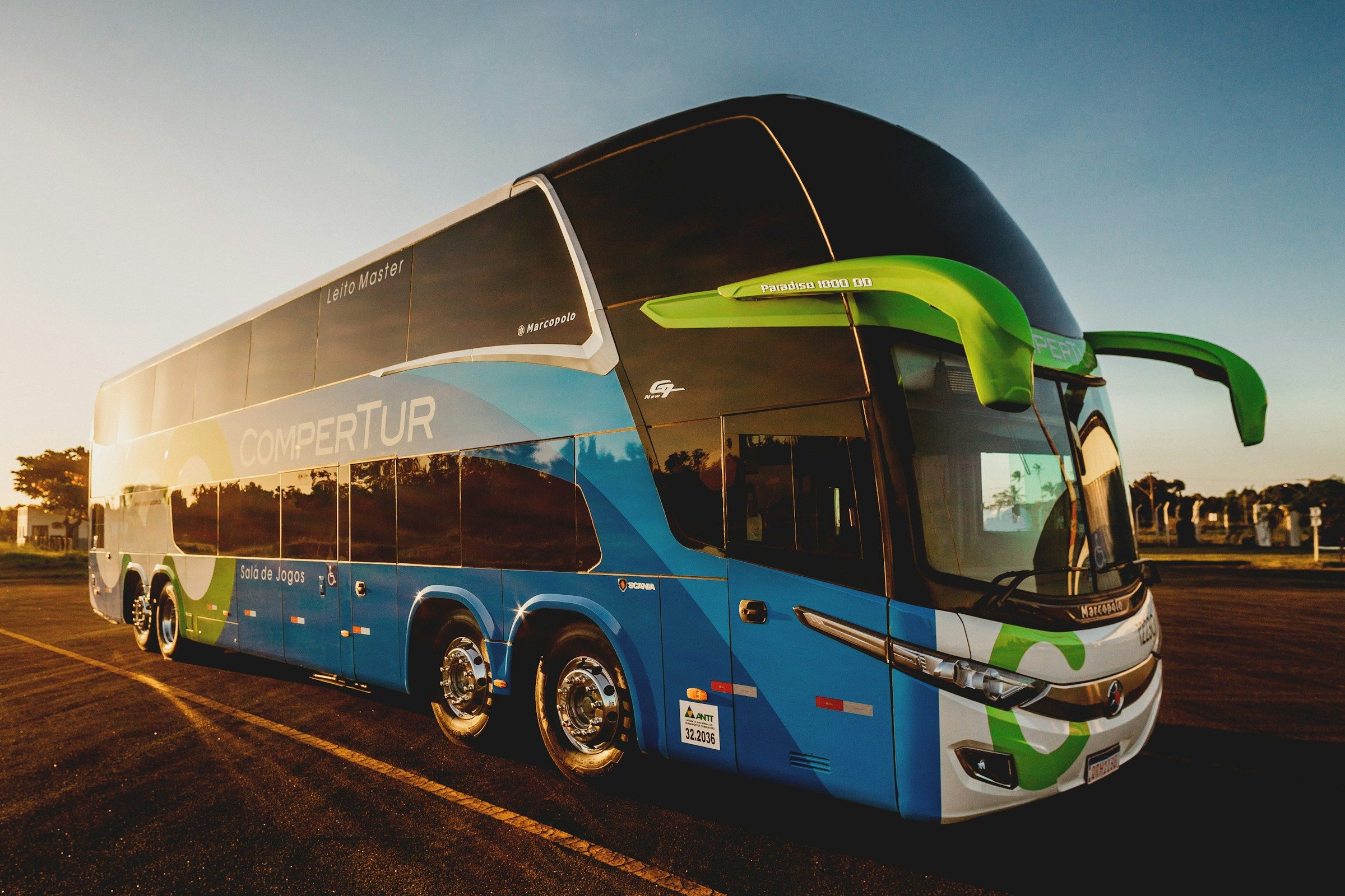 Autobus przygotowany do przewozu grupy pasażerów